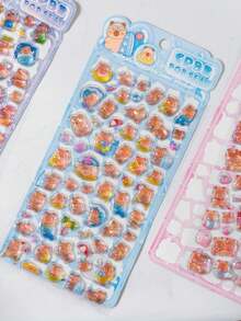 Cartoon Cute Soft Ghost 3D Capybara Stickers Adorable Decals For Phones Notebooks Pencil Cases - Multicolor - View 13