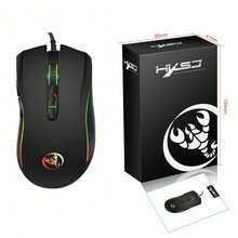 A869 HXSJ RGB Gaming Mouse, Wired Gaming Mouse With 4-Level Adjustable DPI Up To 3200dpi - View 8