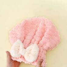 1 pieza/Toalla para el cabello súper absorbente, secado rápido del cabello húmedo, diadema, gorro, toalla de baño, toalla para cabello largo, adecuada para mujeres con cabello grueso. - Multicolor - View 3