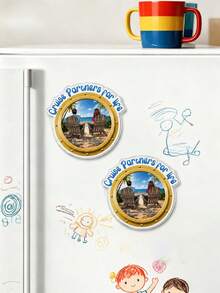 Cruise Partners For Life Personalized Couple Back View Cruise Ship Door Magnets, 1/3/5pcs, Back To School Teacher Locker Magnets, Classroom Magnets, Durable Magnetic Backing, Valentine's Day Gift, Gift For Her/Him/Friends, Home Decor - Multicolor - View 2
