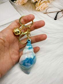 1pc Cartoon Cute Acrylic Seashell Keychain - Seashell Keychain - View 7