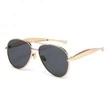 2026 New Classic Double Bridge Aviator Sunglasses For Men And Women, Metal Frame UV400 Anti-UV Driving Sunglasses, 8 Colors - C2 - View 5