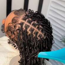 Boho Braids Human Hair Human Hair 100g 2 Bundles Boho Hair For Braiding Knotless Straight Human Hair Bundles Bulk Hair For Braiding - Multicolor - View 7