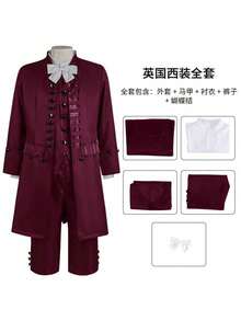roter Anzug im britischen Stil