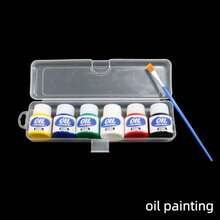6 Colors 25ml Acrylic Watercolor Gouache Oil Paint Set, Versatile Artist Painting Supplies For Canvas Paper Wood Fabric, Vibrant Pigment Art Kit - 6 Pcs * 25 Ml - View 6