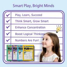 Sudoku Puzzle Workbook Set - "Smart Thinking, Healthy Growth" Progressive Logic Grid Challenges To Cultivate Focus, Critical Thinking, Math Skills And Confident Problem-Solving Abilities Back To School - 數獨 - 查看 5