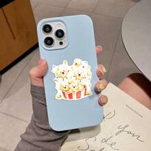 50Pcs Cute Smiling Food Stickers, Waterproof Hand Drawn Breakfast Noodle Fruit Snack Decals For Skateboard Laptop Car Water Bottle - A - View 5