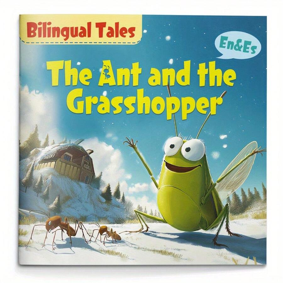 Bilingual Story Book For Kids | The Ant And The Grasshopper | English ...