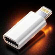 USB-C To Lightning Female To Male Adapter, Compact And Portable, Supports Charging And Data Sync For Phones And Other Devices, Modern Minimalist Design, Lightning To Type-C, Supports Charging And Data Transfer, Suitable For IPhone 14/13/12/11 Phone Accessories - Multicolor - View 3