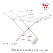Large Wing-Shaped Clothes Drying Rack For Balconies And Courtyards, Foldable And Storage, Suitable For Indoor And Outdoor Use, Floor-Standing. - A - View 3