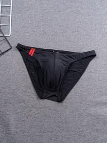 6 piezas de calzoncillos para hombre, ropa interior triangular para hombre, ropa interior triangular de unicolor simple y moda aleatoria, estilo básico de secado rápido, fresca, suave, ligera, delgada y ajustada - Multicolor - Ver 7