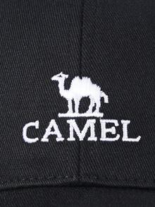 CAMEL CROWN 時尚透氣防紫外線棒球帽，適合戶外運動，提供遮陽與防曬保護 - 黑色 - 查看 3