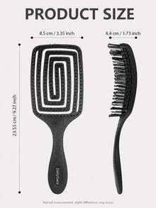Sisir Rambut Aneka Warna, Sisir Penata Rambut Plastik Jerami Berbasis Bio, Desain Bingkai Terbuka Berventilasi Minimalis, Dengan Bulu Sikat Fleksibel, Bulu Sikat Berujung Bulat dan Pegangan Bertekstur yang Mudah Digenggam, Cocok untuk Perawatan Rambut Basah dan Kering, Cocok untuk Rambut Keriting, Bergelombang, dan Kasar, Untuk Wanita dan Anak Perempuan, Penggunaan di Rumah dan Saat Bepergian - Beraneka warna - View 4