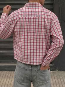 Men's Plaid Casual Versatile Daily Wear Long Sleeve Shirt - Multicolor - View 2