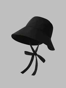 1pc Women's Wide Brim Bow Sun Hat, Fashionable Rope Beach Sun Protection Hat, Multiple Wearing Styles, Suitable For Outdoor Sun Protection And Beach Vacation - Lace - View 10