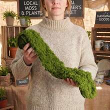 Fake Moss Mat, Artificial Moss Table Runner For Wedding Decor Table Centerpieces Fairy Garden Crafts Indoor Green Faux Grass Wall Decor (Green: 4x47Inch / 10x120cm) - Green - View 8