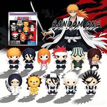 Viz Media 1PC Bleach Officially Licensed Blind Box 3D Figurine Bag Clip Charms PVC Keychain Ichigo Rukia Orihime Renji Kisuke Kon Anime Collector Keychain Random One Backpack Decor Birthday Christmas Gift - Multicolor - View 1
