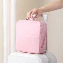 PU Large Capacity Vertical Makeup Bag, Portable Handheld 3D Non-Collapsible Storage Bag, Travel & Outdoor Partitioned Toiletry Bag - Multicolor - View 6