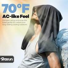 4 Pack Cooling Towels, 40''x12'' Soft Breathable Chilly Neck Ice Towel For Workout Running Golf - 4 Black - View 5