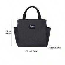 Large Capacity With Zipper 2 Side Pockets Waterproof Cooler Thermal Insulated Portable Lunch Bags For Food Lunch Dinner Picnic Party Date Camping Work Travel School Home Hotel Student Adults Back To School Gift - Multicolor - View 6