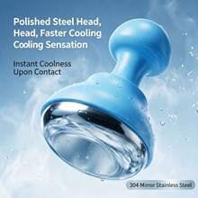 Cold Compress/Facial Massage Ice Roller/Toning Beauty Device For Face Cold Compression - Multicolor - View 12