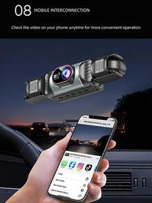 2026 New 4-Channel Dash Cam, Car DVR Black Box, Front/Rear/Left/Right Camera, Wide Angle, Adjustable Lens, Loop Recording, Night Vision, Motion Detection, 150mAh Battery - Dash Cam - View 9