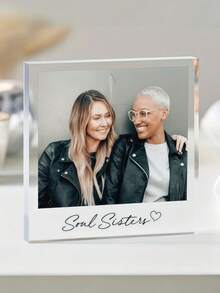 Custom Acrylic Photo Plaque, Suitable For Sisters, Friends, Brothers Or Friends, Personalized Commemorative Photo Customization, Acrylic Photo Decor, Graduation Gift, Home Decor, Holiday Decor - Multicolor - View 2