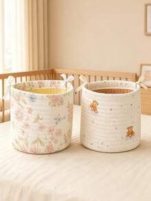 1pc Baby Playpen Storage Hanging Basket, For Girls Nursery Room Decoration - Multicolor - View 4