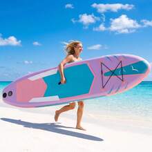 Stand Up Paddling Board 305cm Adults Inflatable Stand Up Paddle With All Accessories, For All Skill Levels, 200kg Load Capacity For 2 People - 淡紫色 - 查看 1