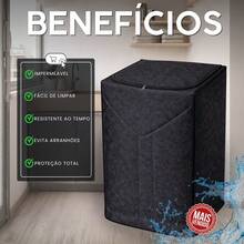 Capa Proteção Tanquinho Colormaq 15kg Impermeavel - Preto - Visão 2