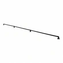 Three-Section Metal Stair Handrail Pipe Diameter 32mm - Black - View 6