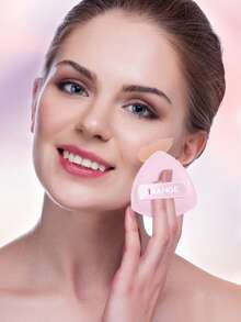 MAANGE 1/4pcs High Absorbency Triangle Powder Puff, Professional Portable Travel Makeup Sponge, Dry & Wet Use, Foundation Powder Puff, Facial Makeup Tool, Gift For Women And Girls - Multicolor - View 10