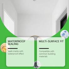 Self-Leveling Waterproof Crack Filler Multi-Substrate Gap Sealant Durable Indoor/Outdoor Repair Sealant - A - 查看 2