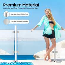 90cm Railing Post Stainless Steel Railing Post Stainless Steel Handrail Railing - Railing Post - View 6