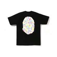 T-shirt imprimé graphique, style streetwear, tenue décontractée polyvalente pour tous les jours - Noir - Voir 1