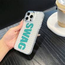 波點 SWAG 手機殼，相容 iPhone 17、17 Pro、17 Pro Max、16 Pro、16 Pro Max、14、15、16、13、14、15、12、11 Pro Max、Plus，亮面、耐用、防刮、時尚美觀，完美禮物 - 彩色 - 查看 2