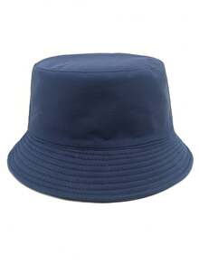 1pc Neutral Solid Color Minimalist Bucket Hat, Sun Protection Breathable, New Versatile Design Suitable For Outdoor Casual Sun Protection Wear - Solid Color - View 5