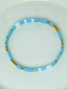 New Fresh Summer Vintage Niche TILA Bracelet, Japanese Imported Bracelet, Multi-Layer Stackable - Multicolor - View 12