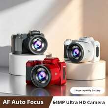 Beginner Digital Vlog Camera, 5K Ultra HD, 6400W Pixels With AF Autofocus, 16X Digital Zoom, Anti-Shake Function & Beauty Mode, 2.8-Inch Display Screen, Compatible With External Fill Light, 8 Adjustable Scene Modes For Photography & Video Recording - View 9