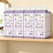 1000 Sheets Hanging Facial Tissues, Wall-Mounted Toilet Paper Napkins, Wet-Resistant Toilet Paper - Multicolor - View 10