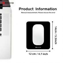 Excovip Small Mouse Pad, Non-Slip Back, Smooth Surface, Portable For Travel, Business Trips, Cafe, Office, 14x12 Cm, Multiple Colors Available - View 6