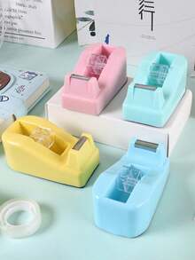 1pc Desktop Tape Dispenser With Weighted Non-Slip Base, Suitable For Office, Crafts, Art Projects, Scrapbooking, School, Gift Wrapping And Package Delivery - Tape Base - View 6