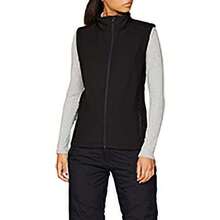 Result Core Womens/Ladies Printable Full Zip Softshell Bodywarmer - Black / Black - View 2