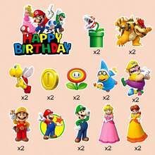 23pcs Birthday Party Decoration Set, Main Party Decoration Supplies, DIY Birthday Decorations And Ornaments - Multicolor - View 5