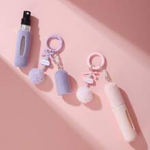 5ML Refillable Perfume Bottle Keychain, Anti-Static Plush Travel Spray Bottle, Cute Bag Charm Pendant, Leak-Proof Mini Cosmetic Container For Women, Travel Bottle Set, Porta Perfume, Spray Bottles - View 6