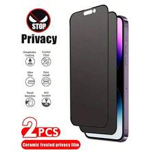2 buah Pelindung Layar Privasi Matte, Kompatibel dengan iPhone [Keramik Matte, Kompatibel dengan iPhone 17 Pro Max/17/17 Pro/16/16 Plus/16 Pro/16 Pro Max/15/15 Pro/15 Plus/15 Pro Max/14/13/12/11. Hadiah Ulang Tahun, Cocok untuk Keluarga dan Teman sebagai Pelindung Layar Privasi.] - Hitam - View 29