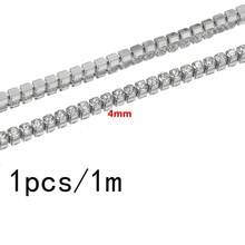Dây xích đính đá rhinestone màu vàng 1m, viền pha lê đính dày, vật liệu làm trang sức DIY, phù hợp cho vòng tay, dây chuyền, trang trí quần áo và đồ thủ công handmade - dây chuyền đính đá - Xem 13