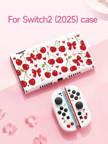 Lezhan, Compatible With Switch 2nd Generation Protective Case (2025), Red Heart Cherry Protective Shell, Compatible With Switch 2/Switch NS/Switch OLED/Lite, Compatible With Switch Game Console Accessories, Full Set, Storage Bag, Dock Shell With Card Slot, Best Gift Compatible With Switch Players - Multicolor - View 4