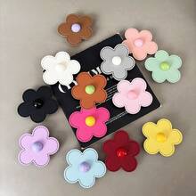Minimalist Flower Adhesive Retractable Phone Stand, Colorful Design, Desktop Slouchy Binge-Watching Accessory, Practical For Daily Use, Simple Fashion Gift - Multicolor - View 3