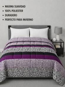 VENECIA Reversible Comforter In Full/Queen Size (200x220cm). Variety Of Colors And Designs. Maximum Softness. - Grey - View 2